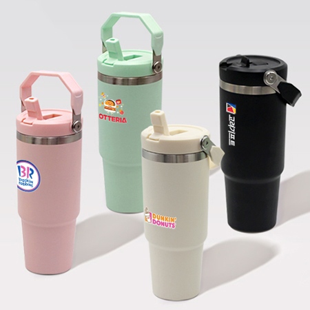 탑핸들 스트로우 이중진공 텀블러 860ml